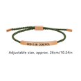 thumbnail image 2 of Bracelet « God Is In Control » en Acier Inoxydable, Inspirant, Ajustable, Tressé, Fait à la Main, Bijou Motivationnel pour Femmes Hommes Couple Amitié, 2 of 2