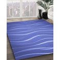thumbnail image 3 of Ahgly Tapis d'Intérieur Lavable en Machine Carré Transitionnel Bleu Ciel, 8 Pieds Carré, 3 of 7