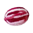 thumbnail image 3 of Fil Épais et Volumineux pour Tricotage à Bras, Fil pour Couverture, Tapis, Foulard Tricotés, Fabrication de Tapis, Rose Rose Rouge, 3 of 8