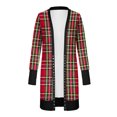 thumbnail image 2 of FOCUSNORM Femmes Juniors Cardigan de Noël à Manches Longues Vêtements de Fête Dessin Animé, 2 of 4