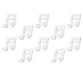 thumbnail image 1 of yuksok Funny Double Musical Note Foil Balloon School Concert Wedding, 1 of 9