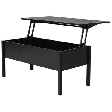 HOMCOM 39" Modern Lift Top Coffee Table with Hidden Storage Compartment