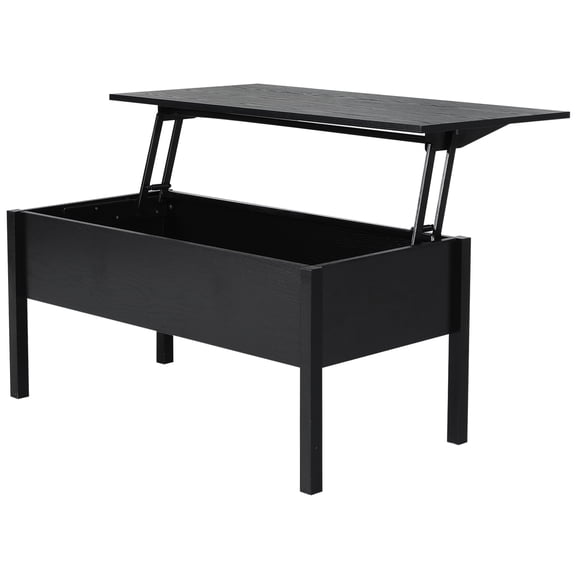 HOMCOM 39" Modern Lift Top Coffee Table with Hidden Storage Compartment