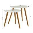 thumbnail image 3 of Convenience Concepts Oslo Nesting End Tables, White / Natural, 3 of 5