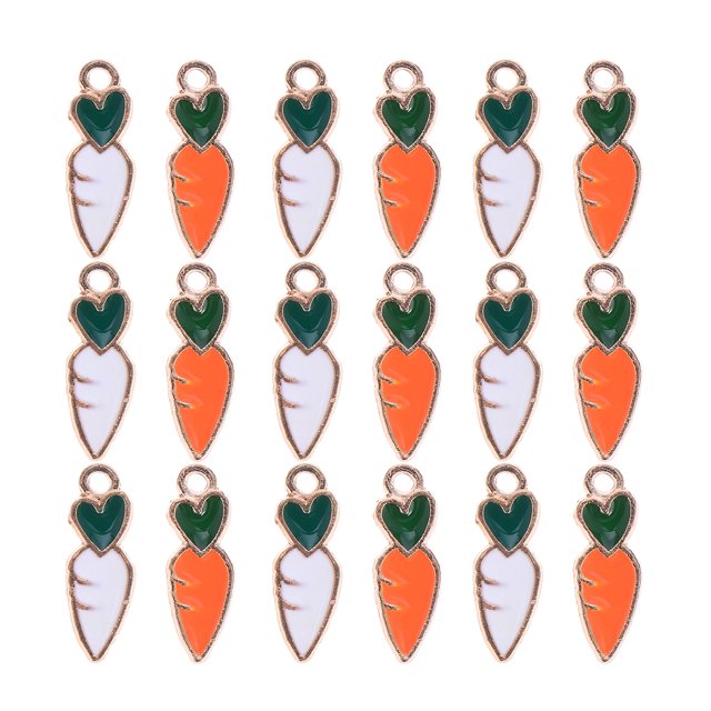 Miangastore 40Pcs Dripping Oil Pendants Cute Charms for Jewelry Making Decorative Zippers for Cosplay Party