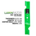 thumbnail image 3 of LawnRAZOR Blade for MTD Cub Cadet RZT54 942-0679 742-0679 Ultra High Lift 6 Pack 810-CBL2383D, 3 of 7