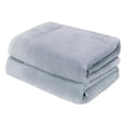 thumbnail image 2 of Fabstyles Super Soft Bath Sheets 2 Piece Set, Extra Large Bath towels, Silver, 2 of 2