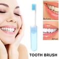 thumbnail image 2 of Brosse à Dents Pliable Portable Cheveux Doux Non Jetable Voyage> Ménage P4B1, 2 of 6