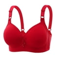 thumbnail image 1 of Clearance Sale 2025 Bra Women Clearance Lace Back Button Shaping Cup Adjustable Shoulder Strap Large Size Bra, 1 of 2