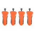 thumbnail image 1 of S SERENABLE Ensemble de 4 Pcs de Clubs Hybrides de Golf en Maille avec Étiquette Numérotée, Protection Cadeau de Golf, Orange, 1 of 9