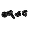 thumbnail image 2 of StarTech.com M6 x 12mm Screws and Cage Nuts - 100 Pack - M6 Mounting Screws and Cage Nuts for Server Rack and Cabinet - Black (CABSCREWM62B) - Rack screws and nuts - black - for P/N: RACK-18U-20-WALL-OA, RACK-21U-20-WALL-OA, RACK-24U-20-WALL-OA, RK12OD2, RK3236BKF, 2 of 2