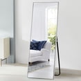 thumbnail image 1 of NeuType Full Length Floor Mirror Rectangular Silver 65"x22", 1 of 8