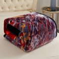 thumbnail image 4 of Thick Warm Winter Fleece Blanket For King Bed 2 Ply Reversible Soft Raschel Blanket,85"x93",10lb, 4 of 6