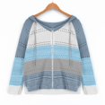 thumbnail image 4 of 2025 Cardigan pour Femmes Femmes Décontracté Patchwork Cardigan pour Femmes Manches Longues Chandail à Capuche Commerce Équitable, 4 of 7
