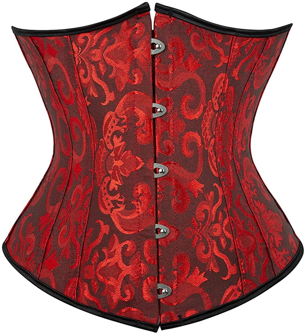 Women's Lace Up Boned Underbust Waist Trainer Corset