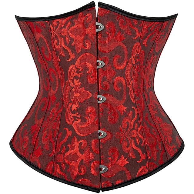Women's Lace Up Boned Underbust Waist Trainer Corset
