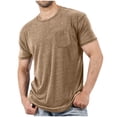thumbnail image 1 of Plebaso Men's Short Sleeve Crew Neck T-Shirts Casual Solid Color Tshirts Breathable Mens Summer Basic Tees, 1 of 5