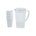 thumbnail image 2 of Transparent Cold Brew Carafe Coffee Pot Cold Brew Drip Pot Large Capacity Household Beverage Bucket Fruit Tea Dispenser Bucket With 5 Cups, 2 of 6