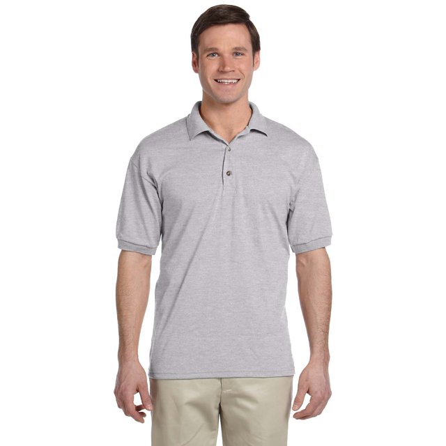 Gildan Polo Adulte 6 oz, Maillot 50/50 - Gris SPORT - 2TG