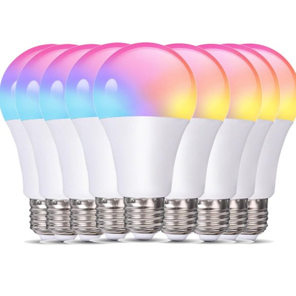 10Pcs LED Light Bulb  16 Colors Changing  4 Modes  Super Bright Eco-friendly LED Light  10W Chandelier Lamp for Home Bedroom Living Room  Remote Control