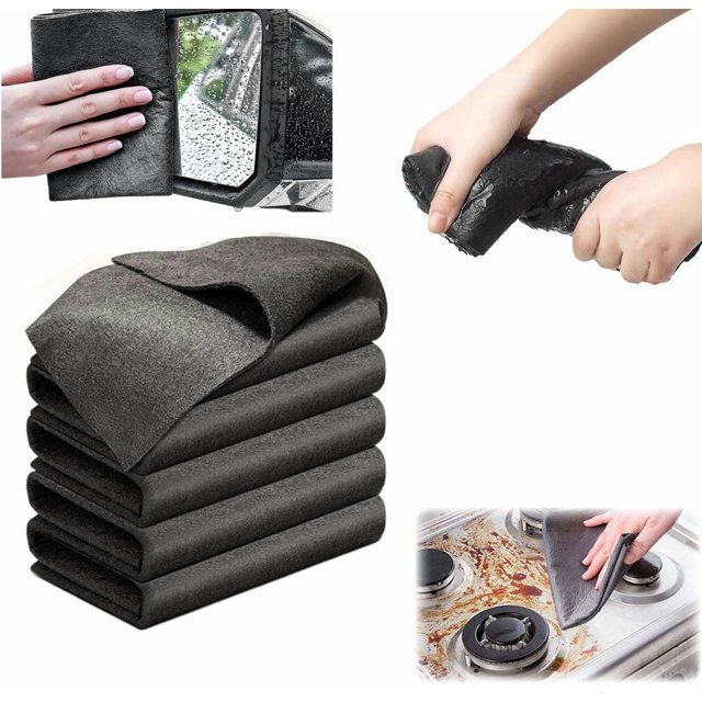 Thickened Magic Cleaning Cloth, 2026 New Reusable Microfiber Cleaning Rag,Microfiber Streak Free Cleaning Cloths Reuseable Magic Cleaning Wipes for Kitchen,Mirror, Glass