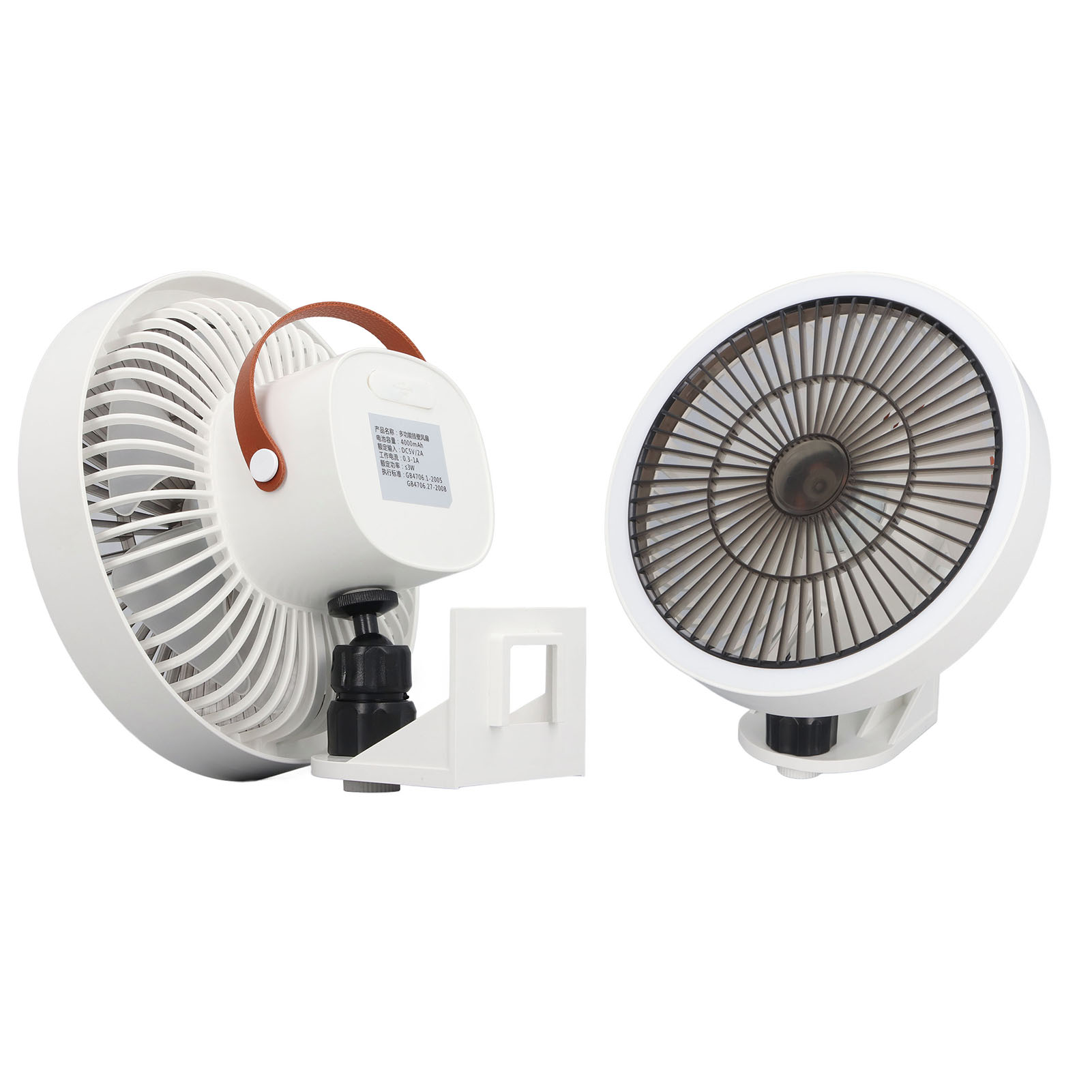 Small Wall Mounted Fan, Quiet Portable Wall Oscillating Fan 3 Speeds  for Home