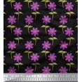 thumbnail image 1 of Soimoi Polyester Crepe Fabric Leaves & Floral Artistic Printed Craft Fabric by The Yard 52 Inch Wide, 1 of 5