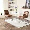 thumbnail image 4 of Homy Casa - Ensemble de 2 chaises d'appoint en similicuir, 4 of 11