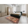 thumbnail image 4 of Ahgly Tapis d'Intérieur Carré Traditionnel Brun Sable Persan, 10 Pieds Carré, 4 of 6