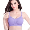 thumbnail image 2 of LSLJS 3Pcs Pregnant Women's Plain Color Bra Nursing Bras Vest Tops, 2 of 9