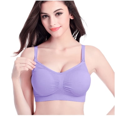 XZNGL Pregnant Womens Plain Color Bra Maternity Nursing Bras Vest Tops