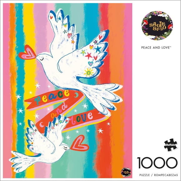 Buffalo Games - Le puzzle Contemporary Art series - Peace and Love - en 1000 pièces