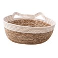 thumbnail image 4 of Hand-woven Cat Bed Basket, Cat Scratching Baskets, Handmade, Wear-Resistant, Cat white M, 4 of 9