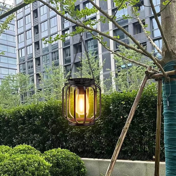 Solar Rattan Pendant Light – Outdoor Hanging Chandelier With Remote, Dimmable, IP65 Waterproof For Patio