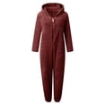 thumbnail image 2 of Pyjamas Chauds pour Femmes Hiver Combinaison à Manches Longues à Capuche Pyjamas Décontractés Combinaison de Sommeil Chaude d'Hiver Pyjamas à Manches Longues pour Femmes Combinaisons à Manches Longues pour Femmes, 2 of 6