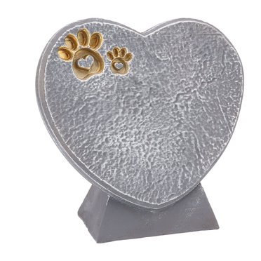Animal Memorial Stone Ornaments,Heart Shaped Animal Tombstone Heart Shape Pet Memorial Stone DIY Resin Pet Tombstone Exquisite Design