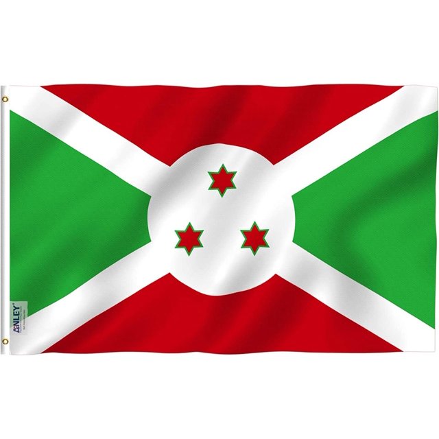 ANLEY Fly Breeze Drapeau Burundi 3x5 Pieds - Drapeaux Burundais Polyester