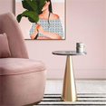 thumbnail image 2 of TOV Furniture Addyson Table d'Appoint Transitionnel en Marbre et Fer de 22 Po H, Or, 2 of 6