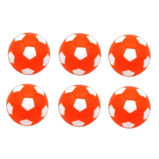 6 Pcs Balles de Baby-Foot Staard de Remplacement pour Table 1 1/4 Pieds' - Orange