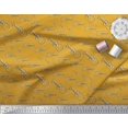 thumbnail image 3 of Soimoi Gold Heavy Satin Fabric Sketch Guitar Musical Instrument Decor Fabric Printed Yard 54 Inch Wide, 3 of 3