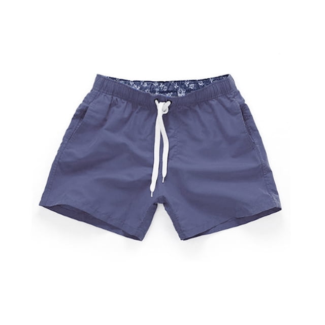 XZNGL Mens Quick Dry Beach Pants Plain Three Quarter Pants Loose Swim Shorts Workout