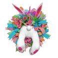 thumbnail image 2 of BKER Easter Able To Move And Make Sounds Home Decoration Artificial Flower Wreath Front Door Decoration Flower Spring Wreath, 2 of 5
