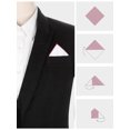 thumbnail image 3 of INSPIRE CHIC Men's Pocket Square Cotton Handkerchiefs for Suits Jacket Burgundy One Size, 3 of 4