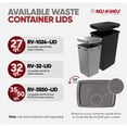 thumbnail image 4 of Rev-A-Shelf 35 qt. Replacement Waste Container for Rev-A-Shelf Pullouts, Green, 2-pack, 4 of 10