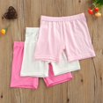 thumbnail image 2 of 3Pcs Girls Summer Safety Pants Anti-emptied Stretch Mid-rise Shorts, 2 of 9