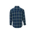thumbnail image 4 of Diconna Chemise à Carreaux Slub pour Homme Coupe Ajustée Coupe Standard à Manches Longues Chemises Boutonnées Manteau Hauts, 4 of 9