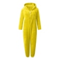 thumbnail image 4 of LSLJS Combinaison Pyjama à Capuche à Manches Longues pour Femmes, Décontractée, Chaude pour l'Hiver, Tenue de Nuit, 4 of 6
