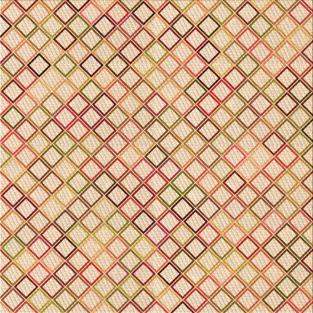 Ahgly Tapis d'Intérieur Lavable en Machine Carré Transitionnel Blond Doré Doré, 7 Pieds Carré