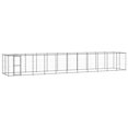 thumbnail image 1 of vidaXL Chenil Extérieur pour Chien en Acier avec Toit 26,62 M2, 1 of 4