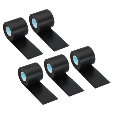 Unique Bargains 2.4'x36.1ft Pipe Wrapping Tape Non Stick PVC Duct Tape Pipes Insulation Air Conditioner Tube Wrap Black 5 Pcs